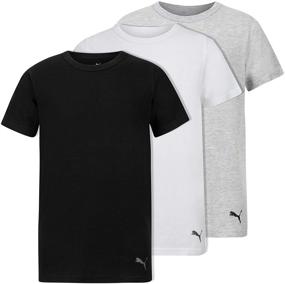 img 3 attached to 👕 PUMA Мальчики Классическая футболка с круглым вырезом 3 штуки