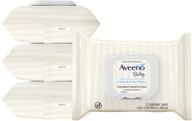 👶 aveeno baby hand &amp; face cleansing &amp; moisturizing wipes: fragrance-free, gentle on sensitive skin, 25 count logo