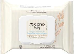 img 3 attached to 👶 Aveeno Baby Hand &amp; Face Cleansing &amp; Moisturizing Wipes: Fragrance-Free, Gentle on Sensitive Skin, 25 Count