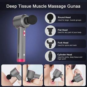 img 3 attached to 💪 Powergiant Deep Tissue Massage Gun: Effective Pain Relief with 4 Attachments & Quiet Brushless Motor