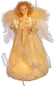 img 3 attached to 🎄 Kurt Adler UL 10-Light Angel Treetop Figurine - 12-Inch Ivory Christmas Decoration