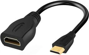 img 4 attached to Anbear Mini HDMI to HDMI Adapter 🔌 Cable: 4K×2K for DSLR Camera, Laptop, and More