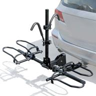 🚴 2-bike platform style hitch mount bike rack by leader accessories - foldable tray style bicycle carrier racks for cars, trucks, suvs, and minivans with 2" hitch receiver logo