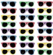 25-pack bulk kids hibiscus uv protected sunglasses - perfect luau & pool party favors логотип