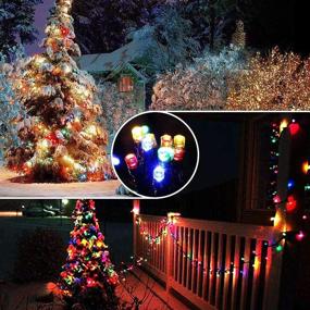 img 2 attached to 66FT Multicolor Fairy String Lights - Twinkle Star 200 LED Christmas Lights with 8 Lighting Modes for Indoor Outdoor Christmas Tree Garden Wedding Party Decoration - Mini Plug-in String Lights