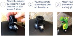 img 1 attached to 🔥 SteamMates Nelson - Compatible with Lux Model Instant Pot Only, Steam Release Diverter - Not Suitable for Duo Models or Other Brands - Effective Steam Redirection for InstaPot, Keep Cabinets Safe