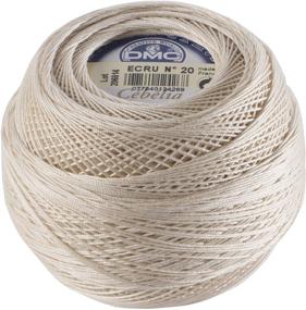 img 2 attached to 🧶 DMC 167G 10-ECRU Cebelia Crochet Cotton: Тонкая хлопковая нить цвета экрю - Размер 10 для изысканных творений