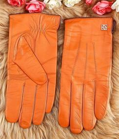 img 1 attached to 🧤 NappaNovum Classic Touchscreen Men's Lambskin Leather Gloves & Mittens: Premium Accessories for Style and Function