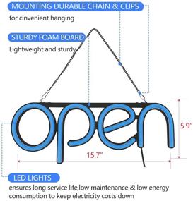 img 2 attached to 💡 Enhance Your Retail Store with Long-lasting LED Open Sign Fixtures & Equipment