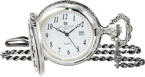 img 4 attached to Charles Hubert Paris Quartz Pocket Watch Men's Watches