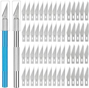 img 4 attached to 🔪 Versatile 62PCS Precision Craft Knife Set with Storage - Perfect for Art, Cutting, Scrapbooking & More