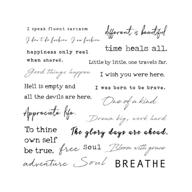 🌸 everjoy realistic temporary tattoos - set of 20 waterproof inspirational word line pieces for adult women logo