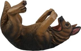 img 1 attached to 🐕 German Shepherd Dog Wine Bottle Holder - Lifelike Pedigree Canine Figurine Statue for Kitchen, Wine Cellar, and Home Decor Storage Organization