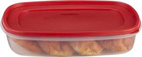 img 4 attached to 🔴 Rubbermaid Easy Find Lids 1.5 Gallon Food Storage Container - Racer Red | Efficient Storage Solution