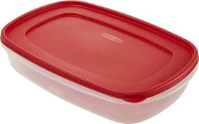 img 2 attached to 🔴 Rubbermaid Easy Find Lids 1.5 Gallon Food Storage Container - Racer Red | Efficient Storage Solution