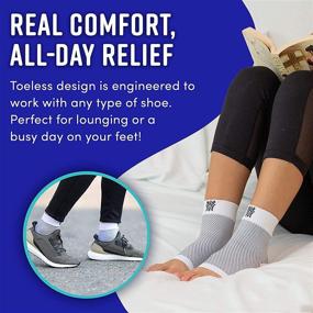 img 3 attached to 🧦 Bitly Plantar Fasciitis Compression Socks for Women & Men - Ultimate Ankle Support and Heel Pain Relief