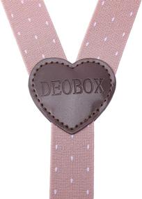 img 1 attached to Набор подтяжек и бабочек для мальчиков DEOBOX: идеальная свадебная одежда для молодых джентльменов.
