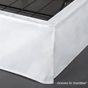 img 3 attached to 🛏️ ZINUS SmartBase Bed Skirt: 14 Inch Drop, Easy On & Off Design for King Size - Compatible with SmartBase