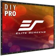 elite screens diy pro projector screen: portable 94-inch indoor outdoor pvc display, 4:3 🎥 aspect ratio, 8k 4k ultra hd 3d movie theater, roll-up hang anywhere with grommets - diy94v1 logo