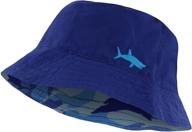 👒 reversible packable beach sun bucket hats for boys and girls - ages 3-10 logo