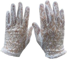 img 1 attached to 🧤 N'Ice Caps Special Occasion Girls' Lace Gloves