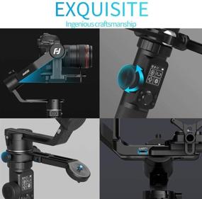 img 1 attached to FeiyuTech AK4500 3-Axis Stabilized Handheld Gimbal - Compatible with Sony Canon Nikon DSRL, Mirrorless, and Cinema Cameras, Hyperlink Remote Controller, LCD Touch Screen, 10.14lb Payload