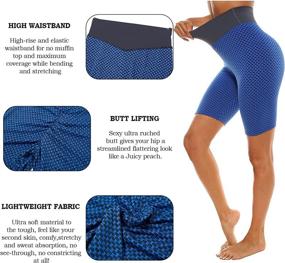 img 1 attached to 💪 Enhance Your Workout with Vigorics Women's High Waist Butt Lifting Seamless Yoga Biker Booty Shorts