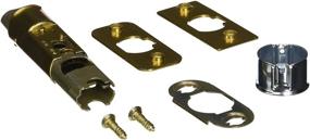 img 1 attached to Polished Brass Kwikset 1825-18 6-Way Adjustable Dead Latch