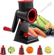 🥕 durable rotary vegetable grater and slicer for kitchen - perfect for cucumber, zucchini, carrot, potato, and more! logo