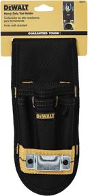 img 1 attached to 🔧 DEWALT DG5173 Heavy-duty Construction Tool Holder by Custom Leathercraft - 4 Pocket, Black, Fits Belts up to 2-3/4" Wide
