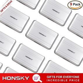 img 3 attached to 💦 Honsky Aluminum Water Resistant Memory Card Carrying Case Organizer - Silver