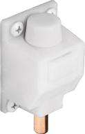 🔒 secure sliding door lock - prime-line u 9869, 3/8 in. reach, white, foot operated: plastic & steel components логотип