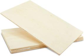 img 1 attached to Juvale Unfinished Rectangular Wood Slices, Craft Wooden Boards (15.5 x 9.8 in, Pack of 4)