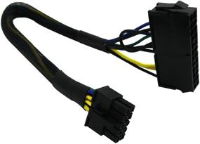 img 4 attached to 💻 Кабель адаптера COMeap 24 Pin к 10 Pin ATX PSU - премиальный кабель с оплеткой для ПК и серверов IBM Lenovo.