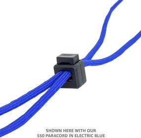 img 1 attached to 10-Pack Black Square Block Spring Cord Lock for Paracord, Drawstrings & Clothing by SGT KNOTS - Plastic Toggle Stopper