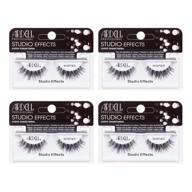 💫 ardell studio effects wispies black, 4 pack: dramatic & full-volume false eyelashes for bold looks logo