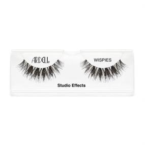 img 3 attached to 💫 Ardell Studio Effects Wispies Black, 4 Pack: Dramatic & Full-Volume False Eyelashes for Bold Looks