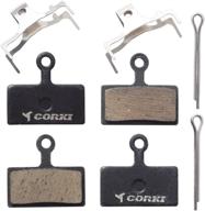 high-performance brake pads for shimano xt, xtr, slx, deore, rs785, alfine, cx75 and more (resin, semi-metallic, sintered metal), 2 pairs logo