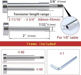 img 3 attached to Muzata Invisible Turnbuckle Threaded Receiver Building Supplies