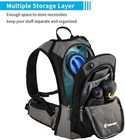 img 2 attached to MIRACOL Hydration Backpack with 2L Water Bladder - Insulated Water Backpack Ideal for Running, Hiking, Cycling, and Camping