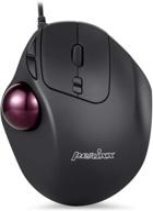 🖱️ perixx perimice-517 trackball mouse - wired usb, 7 buttons, 1.34 inch built-in trackball with pointing function logo