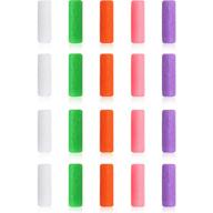 🦷 aligner tray seaters chewies for aligner trays - 20 piece set in pink, orange, green, purple, and white logo