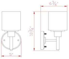 img 1 attached to 💡 Stylish Dimmable Wall Light: Design House Aubrey Frosted Glass, Satin Nickel Finish - Get Yours Now!