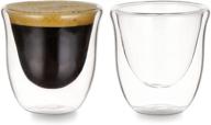 ☕ insulated demitasse cappuccino espresso glasses логотип