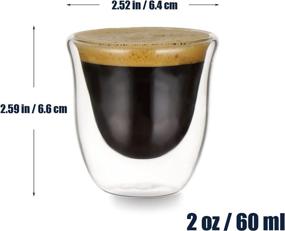 img 3 attached to ☕ Insulated Demitasse Cappuccino Espresso Glasses