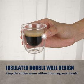 img 2 attached to ☕ Insulated Demitasse Cappuccino Espresso Glasses