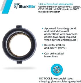 img 2 attached to 🔧 SharkBite UXL113532M Coupling, 1-1/4" - Leak-proof Plumbing Coupling for Efficient Pipe Connections