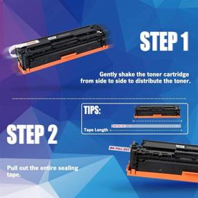 img 2 attached to Ink E-Sale Remanufactured Toner Cartridge Replacement for HP 131A 131X CF210A CF210X CF211A CF212A CF213A High Yield Set, Compatible with HP LaserJet Pro 200 M251n M251nw M251 MFP M276nw M276n Color Printer
