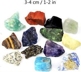 img 3 attached to 🔮 Marrywindix 15 Chakra Stone Tumbled Crystal Set - Natural Rough Raw Healing Stones for Yoga, Meditation, Reiki, Energy Work, and Healing