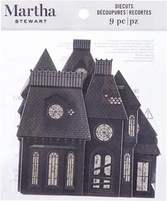 img 1 attached to 🏚️ Chipboard Haunted House Die Cuts by Martha Stewart